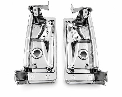 Front & Turn Signal Light - for Nissan D21 TD25 Pickup - Chrome - White Lens - LH + RH Pair – OEM B6175-47G01 / B6170-47G01 - additional view 2