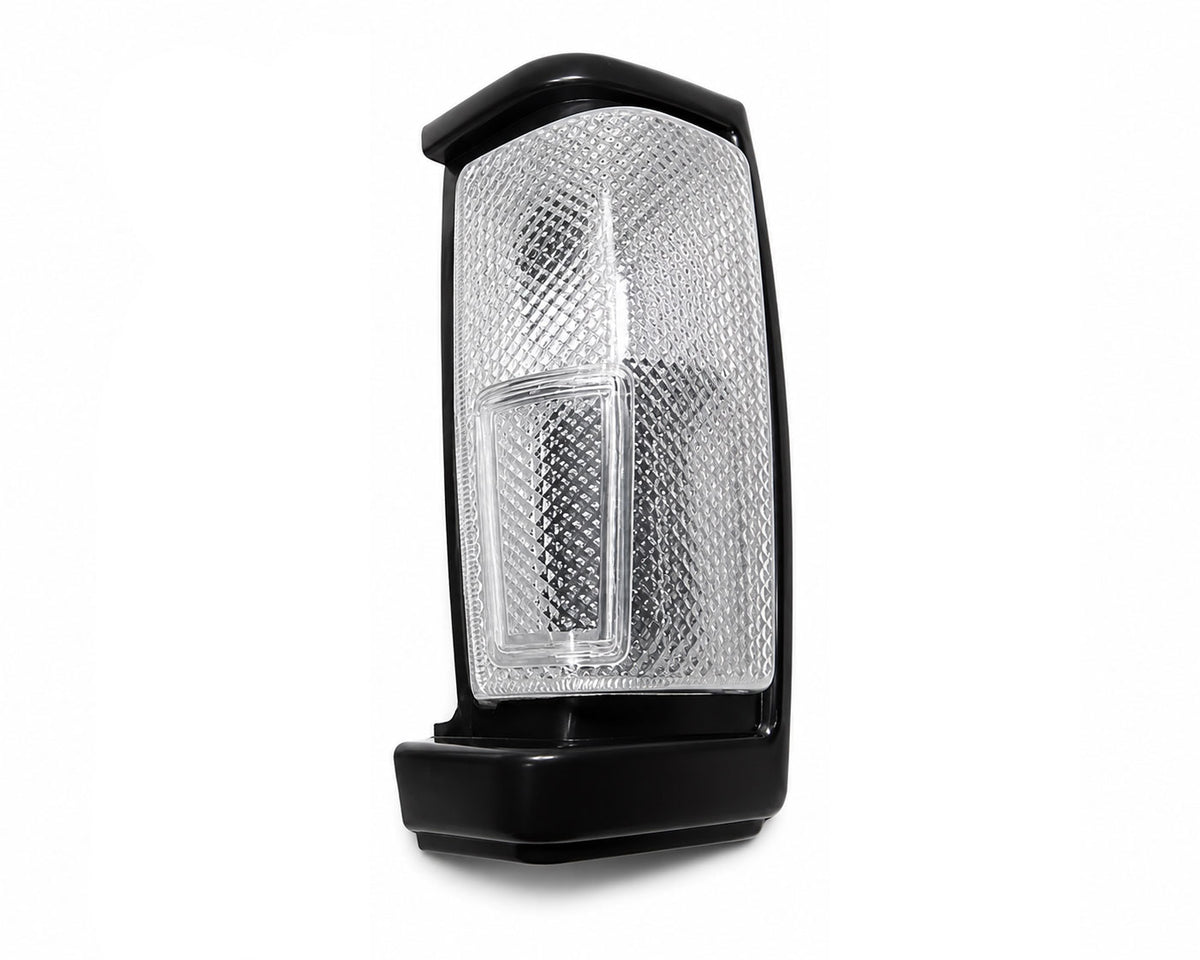 Front & Turn Signal Light - for Nissan D21 TD25 Pickup - Black - White Lens - LH – OEM B6175-35G02