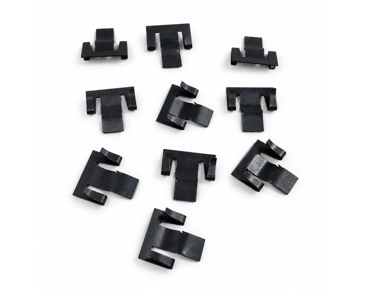 Inner Door Window Weatherstrip Retaining Clip Set for Datsun 720 / Nissan D21 - 10 Pieces