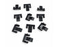 Inner Door Window Weatherstrip Retaining Clip Set for Datsun 720 / Nissan D21 - 10 Pieces