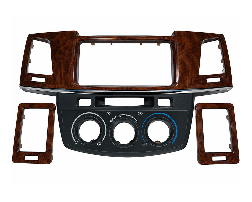 Toyota Genuine PZ015-0K041 woodgrain interior panel set for manual A/C