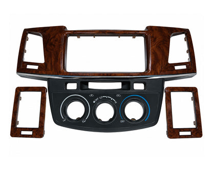 Toyota Genuine PZ015-0K041 woodgrain interior panel set for manual A/C