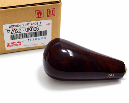 Toyota Automatic Gear Shift Knob – Woodgrain – Dark Reddish Brown Woodgrain – Genuine