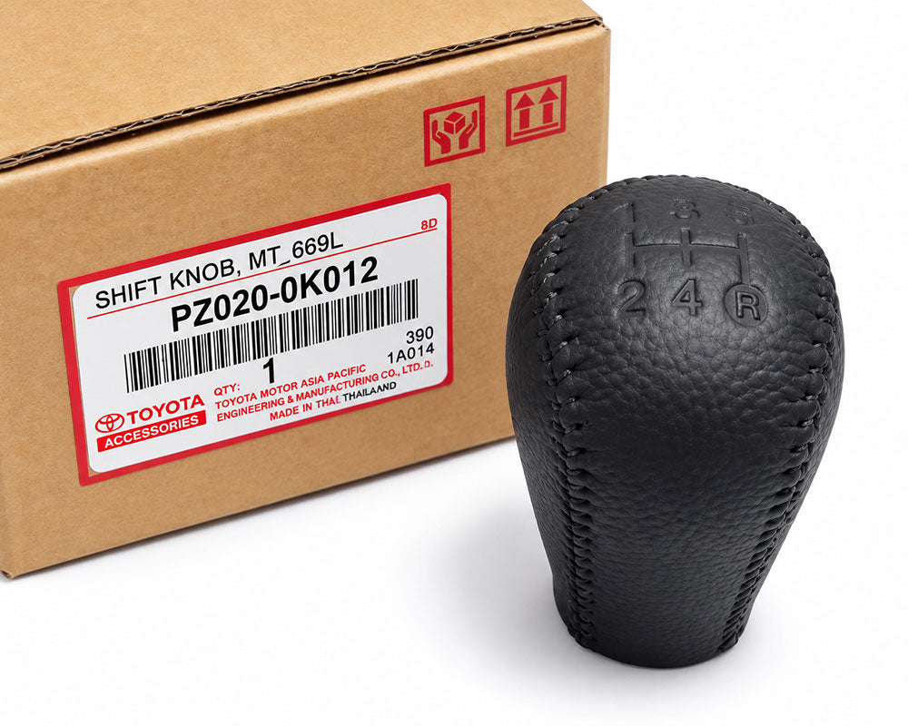 Toyota Innova Manual Gear Shift Knob – Leather – Dark Grey – Genuine