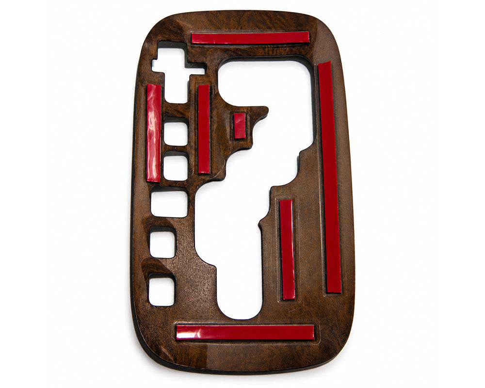 Toyota Automatic Gear Shift Panel Cover – Woodgrain – Brown Woodgrain – Genuine