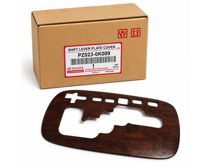 Toyota Automatic Gear Shift Panel Cover – Woodgrain – Brown Woodgrain – Genuine