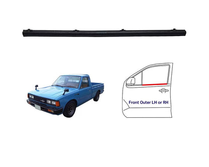 Outer Front Door Belt Weatherstrip for Datsun / Nissan 720 - Short, With Vent Window - LH/RH - additional view 3