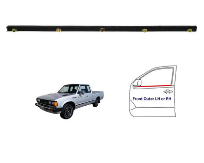 Outer Front Door Belt Weatherstrip for Datsun / Nissan 720 - Long, Without Vent Window - LH/RH - additional view 3