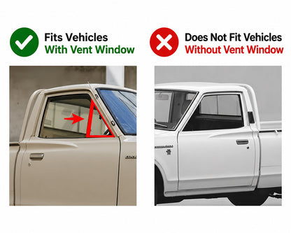 Door Belt Weatherstrip - for Datsun 620 Pickup With Vent Window - Short Inner RH / Right - OEM 80820-B5100