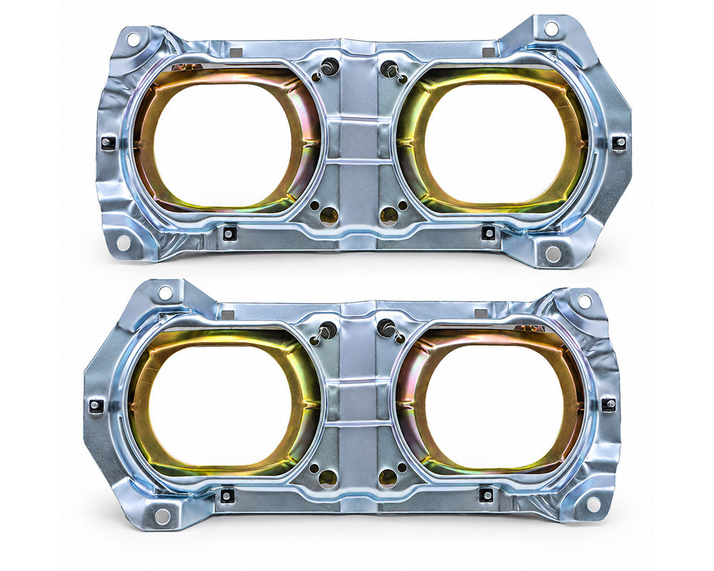 Headlamp Housing Pair LH & RH for Datsun 720 - Rectangular Type