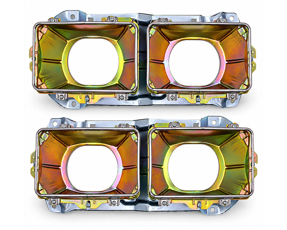 Headlamp Housing Pair LH & RH for Datsun 720 - Rectangular Type