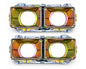 Headlamp Housing Pair LH & RH for Datsun 720 - Rectangular Type