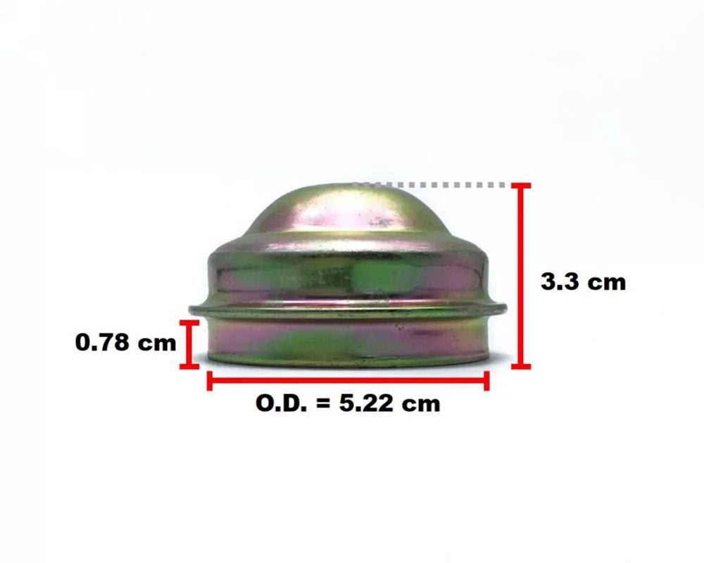 Front Wheel Hub Grease Cap Set - for Datsun 620 Pickup with Front Drum Brakes - 52.2 mm - OEM 40234-04100