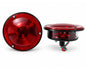 Rear Lamp Pair - for Jeep CJ5 / CJ6 - 12V - Red
