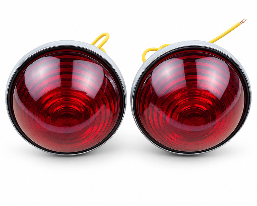Signal & Marker Light Pair - for Jeep CJ6 - 12V - Red