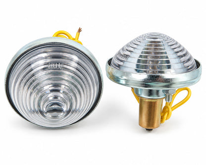 Signal & Marker Light Pair - for Jeep CJ6 - 12V - Clear
