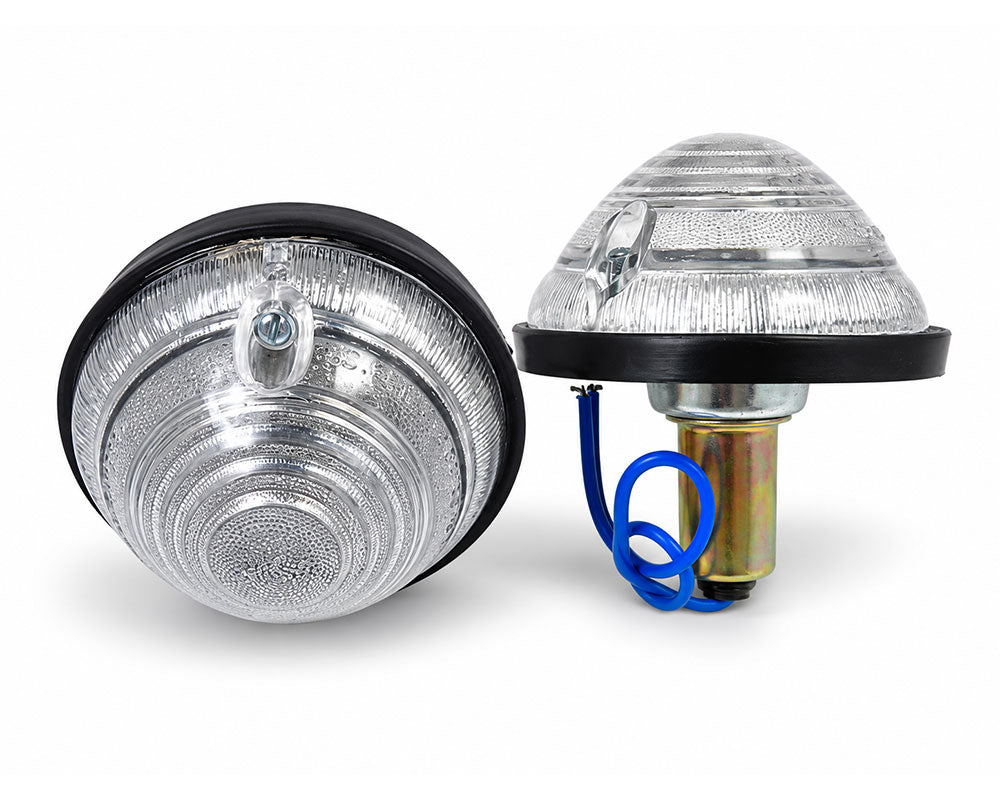 Signal & Marker Lamp Pair - for Land Rover - 12V - 170 Style - 2 pcs - Clear