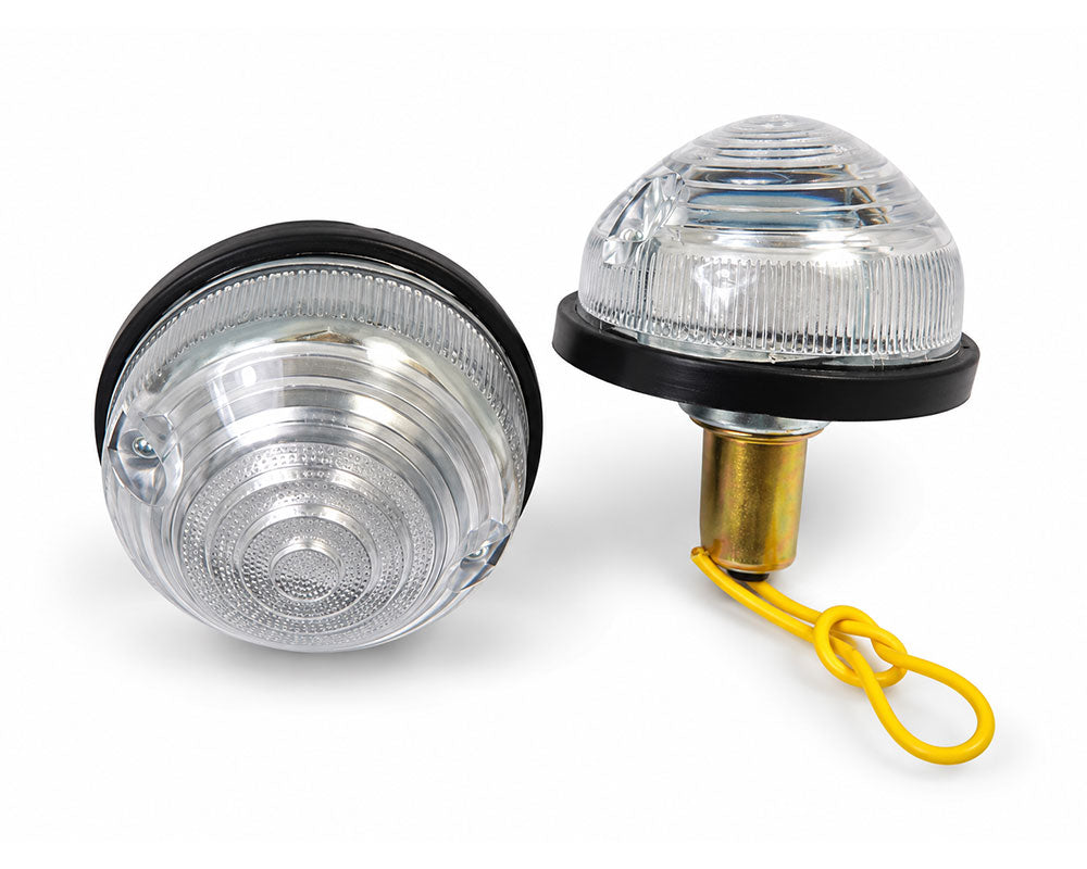 Signal & Marker Lamp Pair - for Land Rover - 12V - 165 Style - 2 pcs - Clear