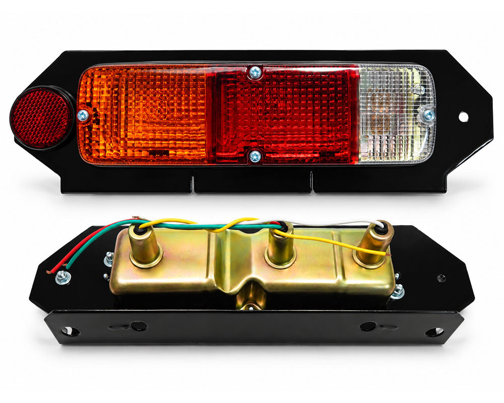 Rear Combination Lamp with Metal Mounting Bracket & Reflector - for Toyota Land Cruiser FJ40 - 12V