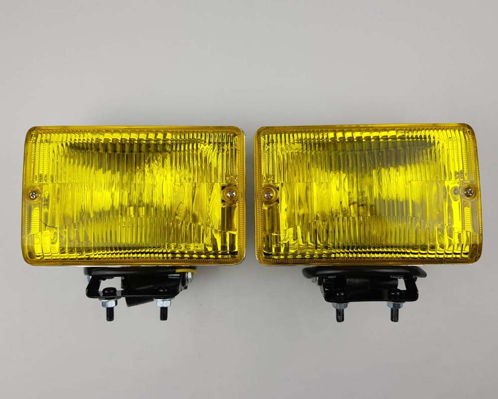 Yellow Headlamp - for Toyota Land Cruiser FJ75 / BJ75 / HJ75 70 Series - LH + RH Pair