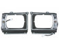 Headlamp Door Surround & Parking / Clearance Light - for Toyota Hilux RN40 Pickup 1982–1983 - Rectangular Headlamp - Silver Gray - LH + RH Pair – OEM 81620-39455 / 81610-39455