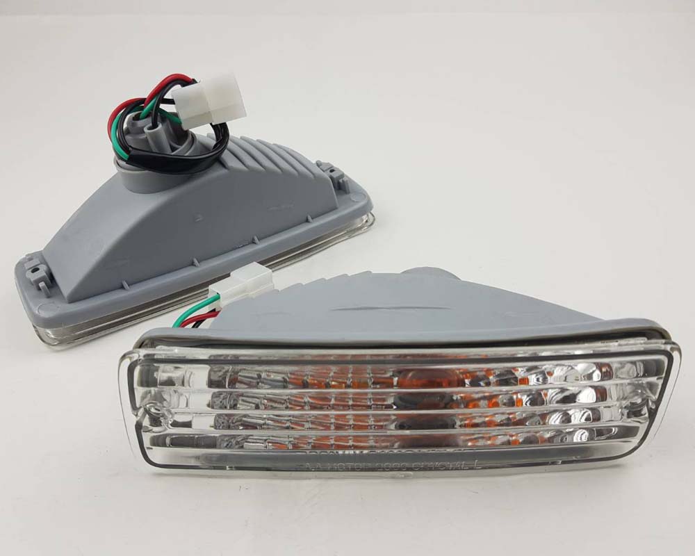 Front Bumper Turn Light 3 Wire Crystal Style - LN85 - LH-RH